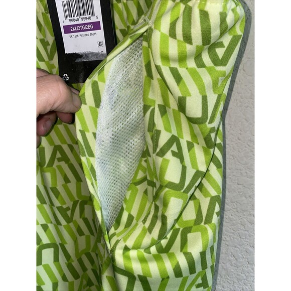 new Under Armour mens athletic shorts 2XL UA Tech Logo Script Basketball - Picture 4 of 7